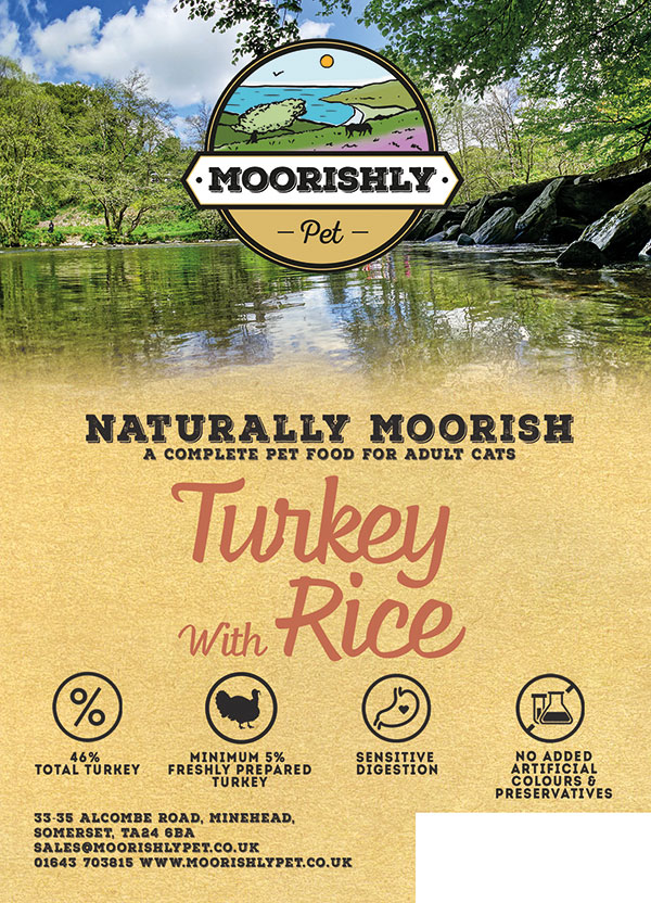 Naturally Moorish Cat Food Turkey and Rice 2kg