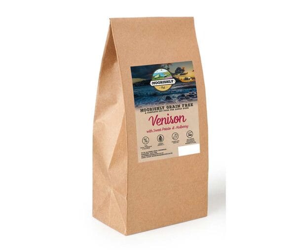 Moorishly Grain Free Adult Dog Food Venison with Sweet Potato and Mulberry