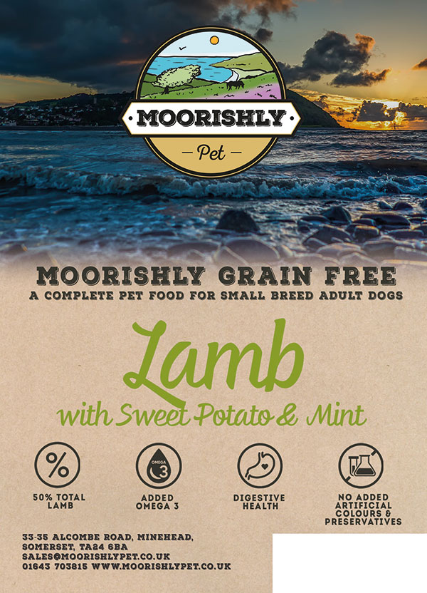 Moorishly Grain Free Quality Small Breed Adult Dog Lamb with Sweet Potato and Mint